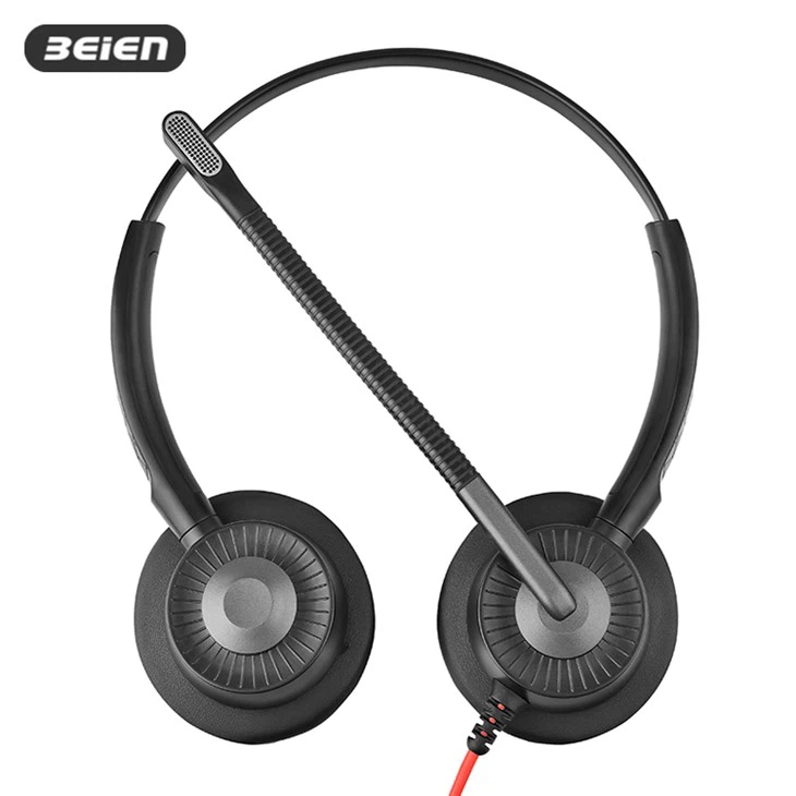 USB Wired Noise Cancelling Headphones With Microphone