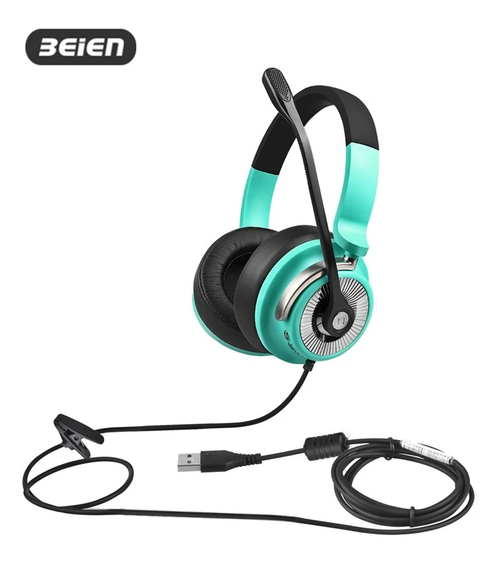 Auriculares USB con cancelación de ruido y micrófono para jugadores