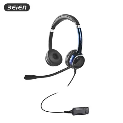 ¿Los auriculares binaurales Contact Center QD tienen control de balance de au...