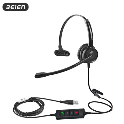 Auriculares con cancelación de ruido y micrófono para computadora