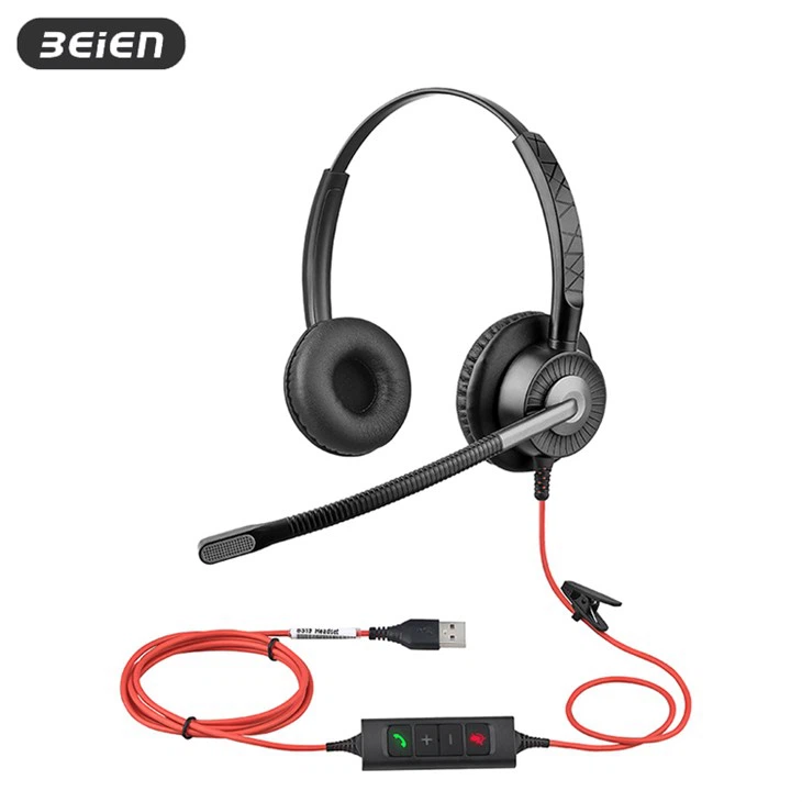 Auriculares con cancelación de ruido de USB con micrófono